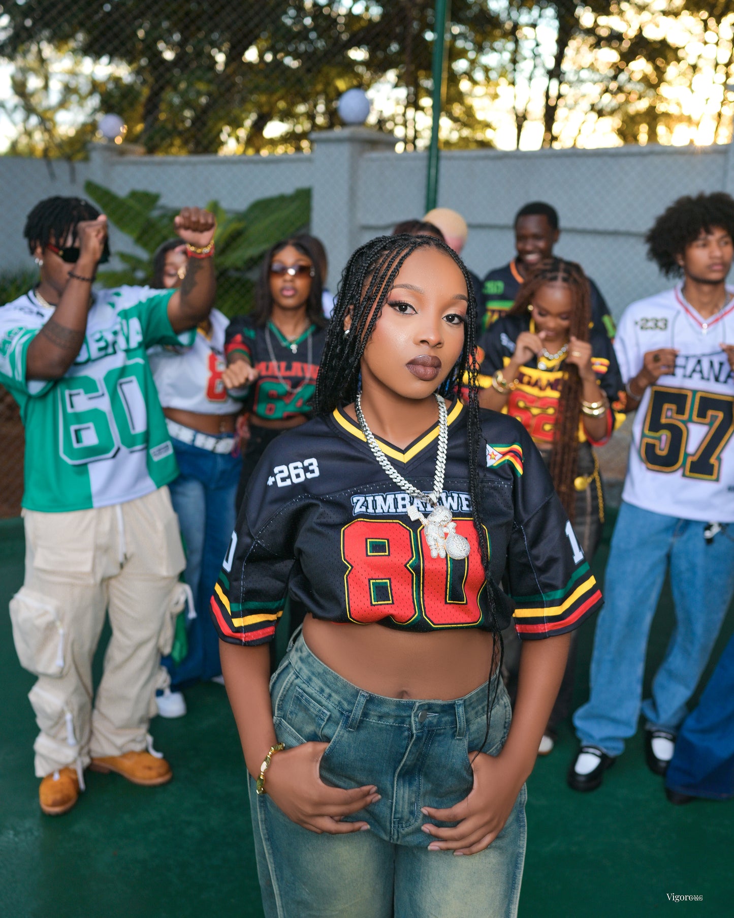 Zimbabwe ๐ฟ๐ผ 1980โ Mesh Crop Jersey
