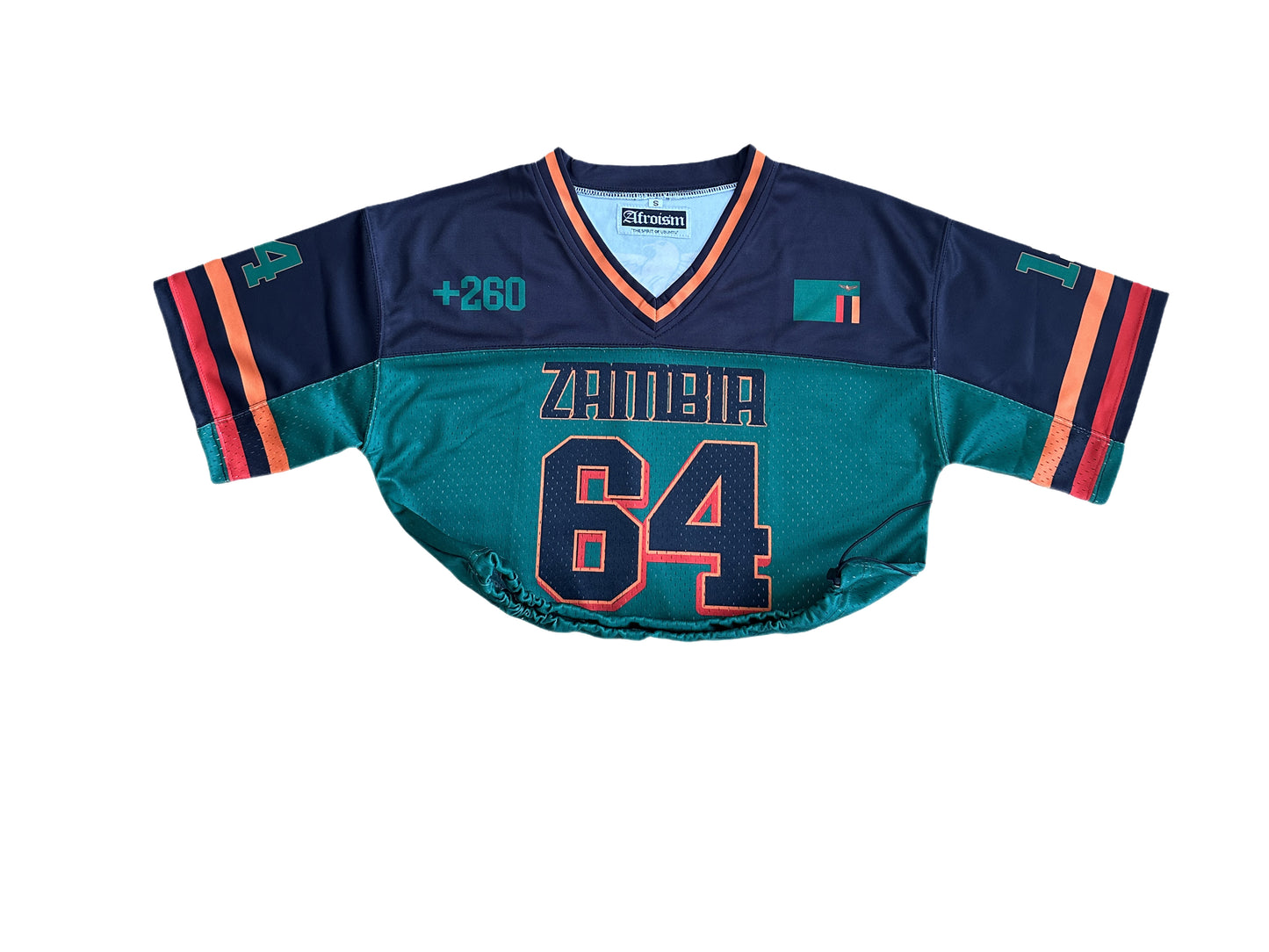Zambia 1964’ Mesh Crop Jersey