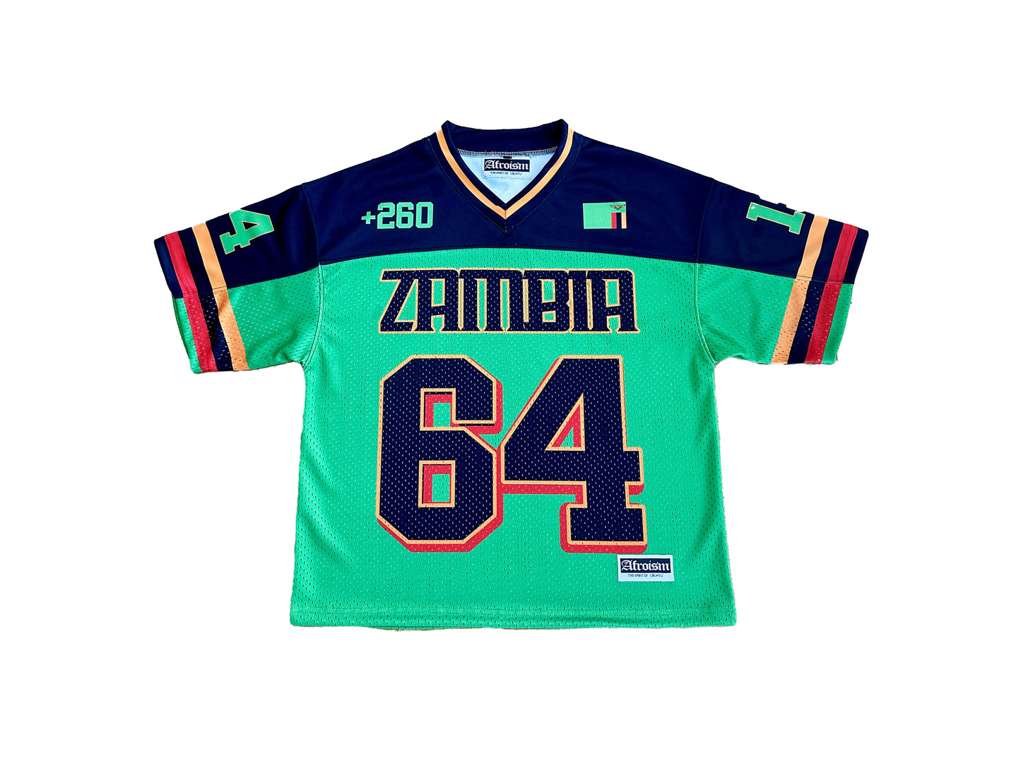 Zambia ๐ฟ๐ฒ 1964โ Mesh Jersey