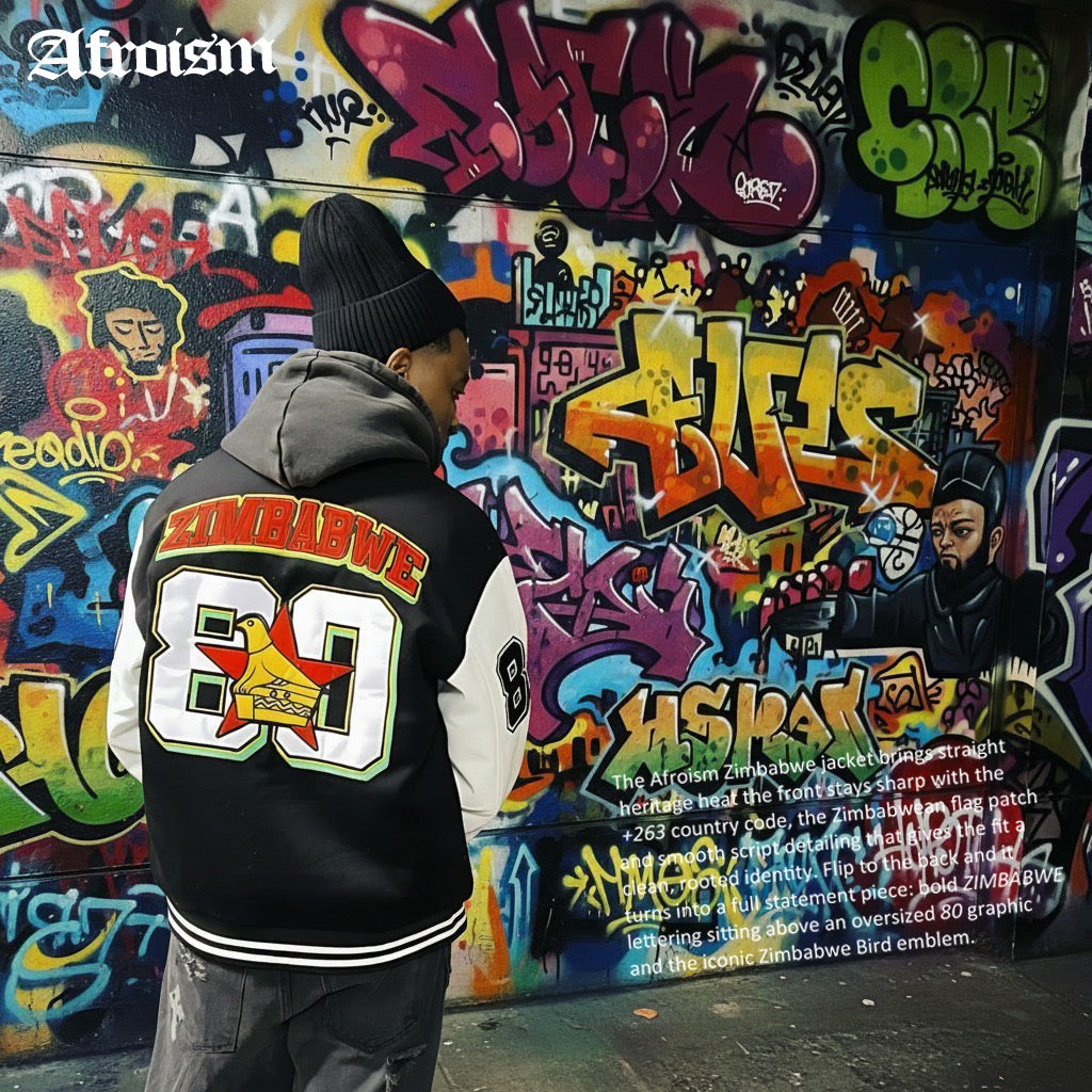 Zimbabwe 🇿🇼 1980' Varsity Jacket – AFROISM
