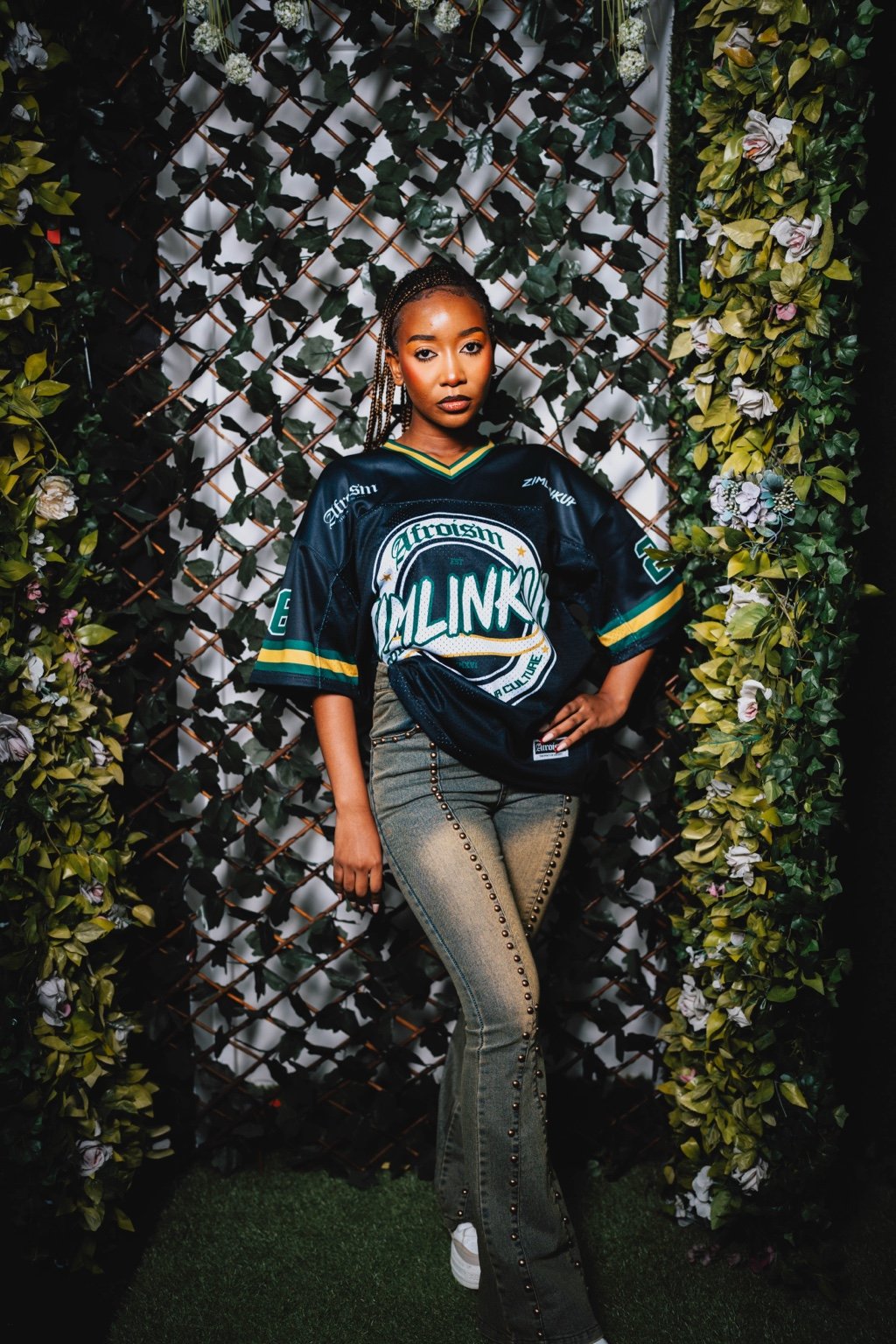 AFROISM X ZIMLINKUP MESH JERSEY - BLACK