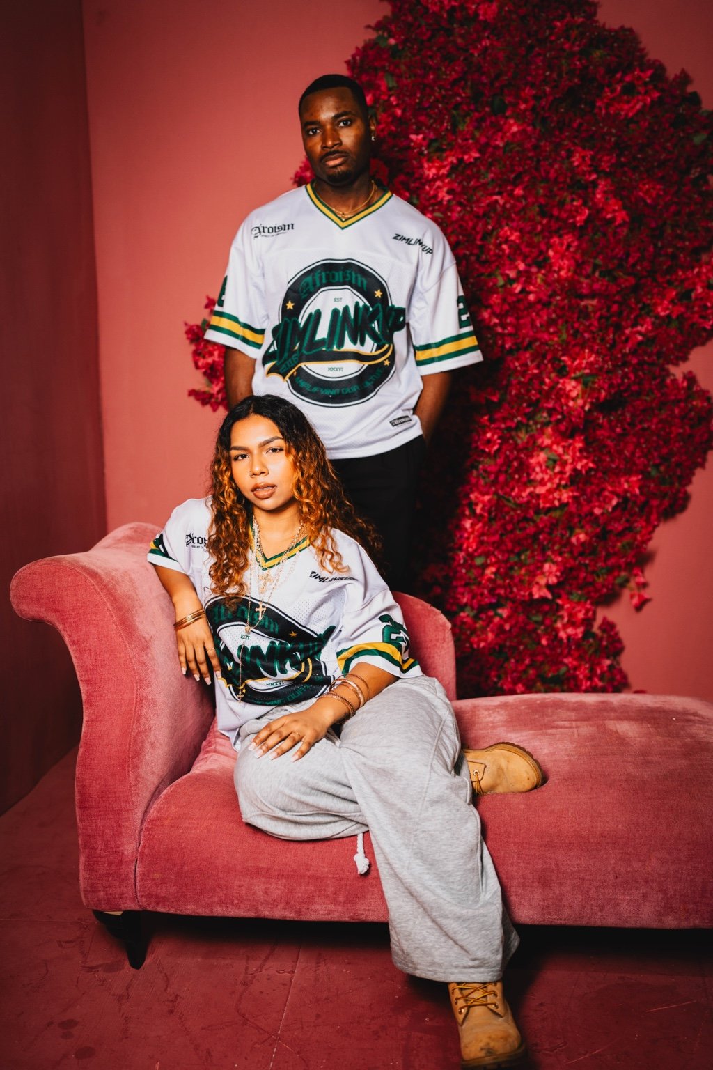 AFROISM X ZIMLINKUP MESH JERSEY - WHITE