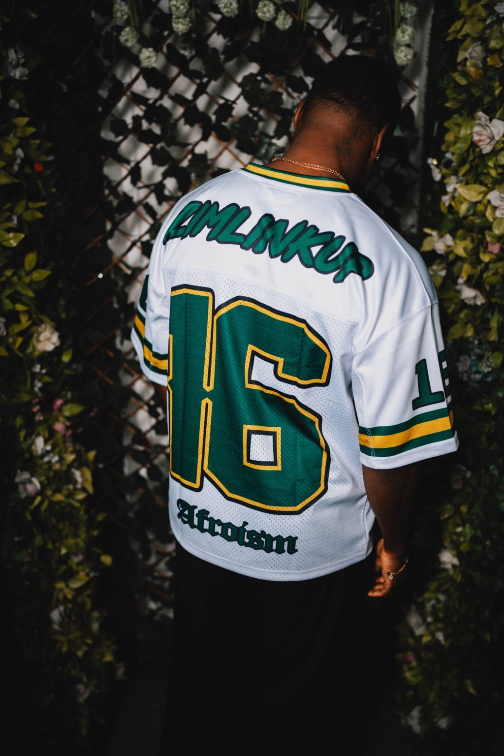 AFROISM X ZIMLINKUP MESH JERSEY - WHITE