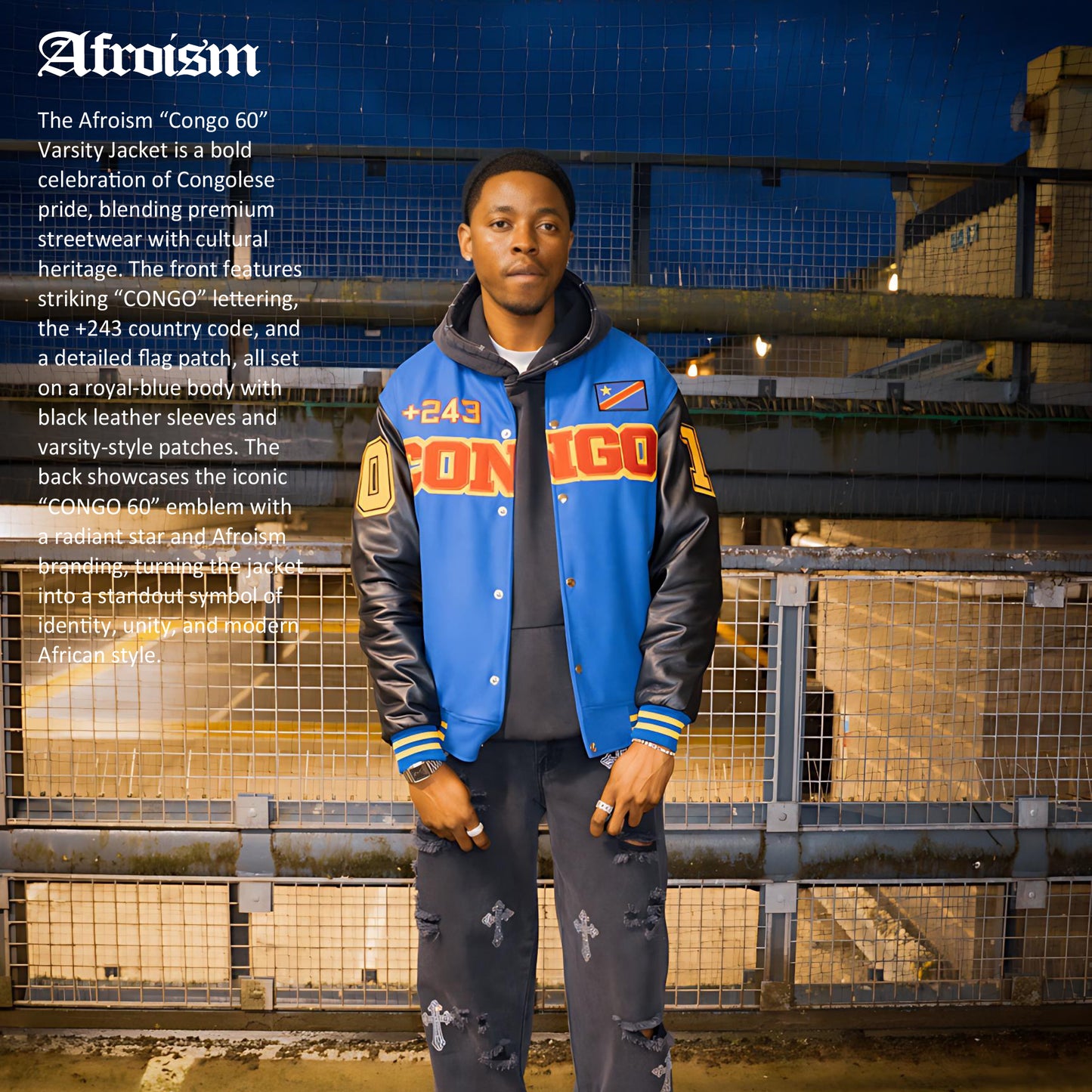 CONGO 🇨🇩 1960' VARSITY JACKET