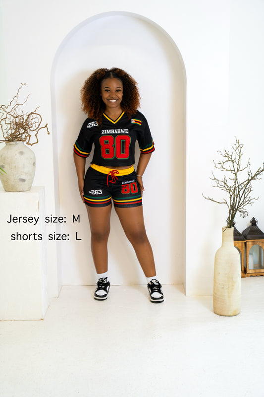 Zimbabwe 🇿🇼 1980' Mesh Shorts - Black