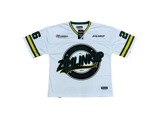 AFROISM X ZIMLINKUP MESH JERSEY - WHITE